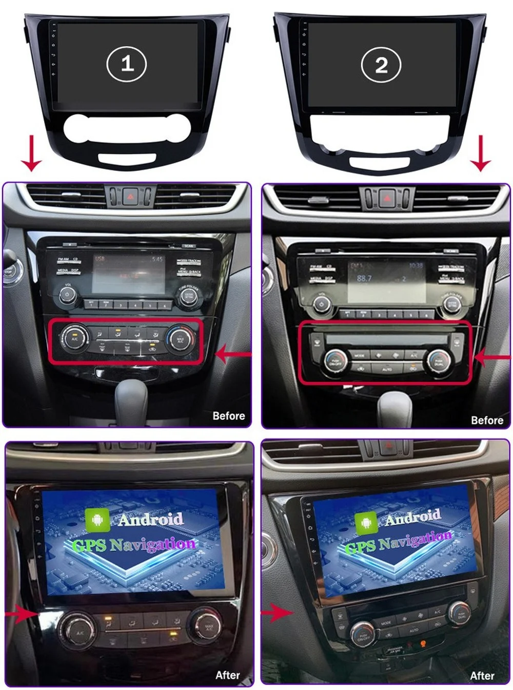 6G + 128G Android автомобильный GPS-навигатор для NISSAN X-TRAIL/Qashqai/Dualis/Rouge 2013-Авто A/C с Wifi 4G AHD DSP |