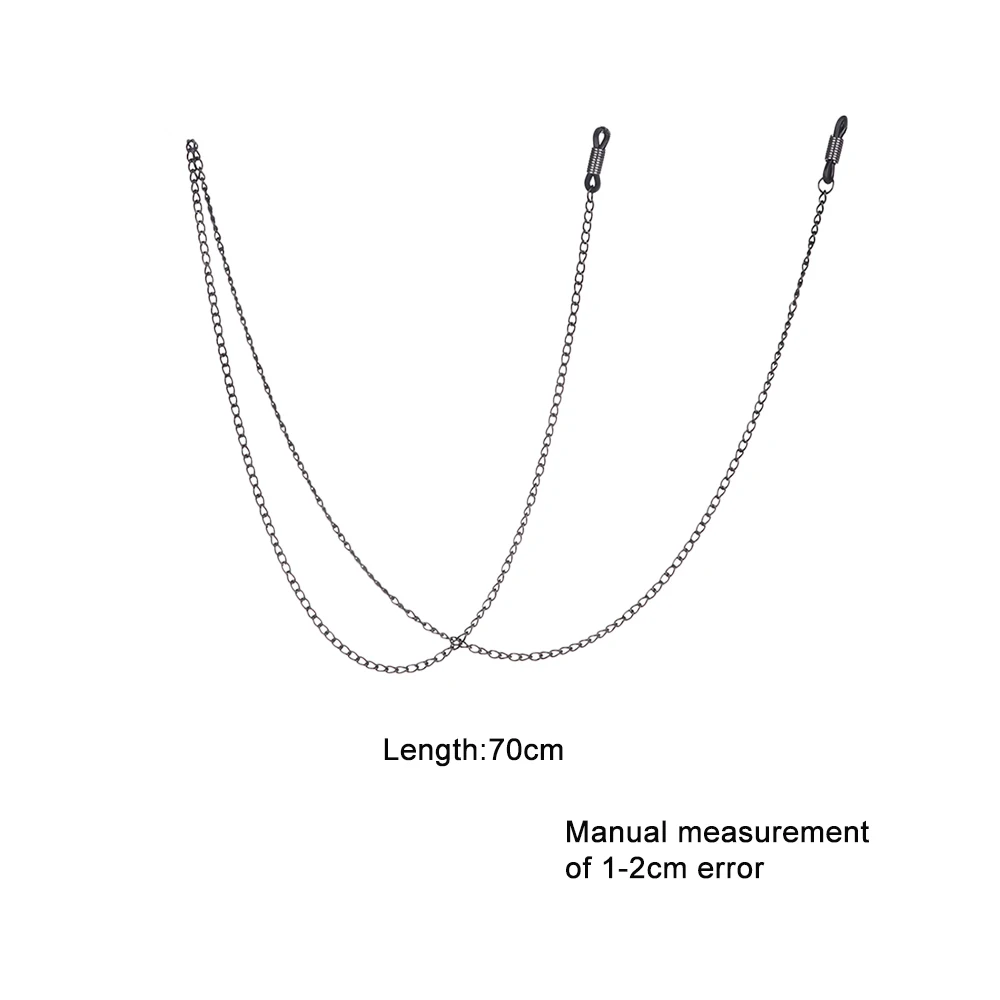 Шнурок для солнцезащитных очков металлический с нескользящей цепочкой