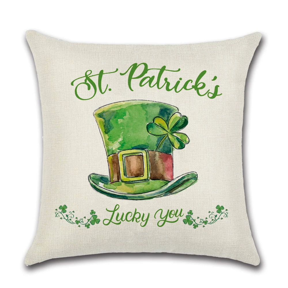 Счастливый День Святого Патрика декоративная подушка наволочка для подушки