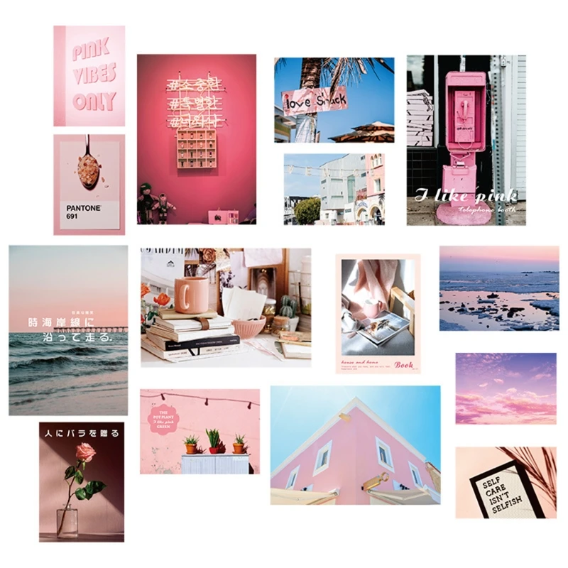 

15 PCS Wall Collage Kit Aesthetic Pictures, Bedroom Decor for Teen Girls, Wall Collage Kit, Collage Kit for Wall Decor