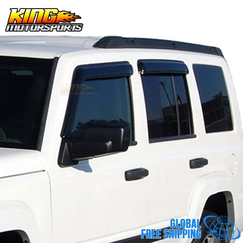

Fit For 06-10 Jeep Commander Acrylic Window Visors 4Pc Set Global Free Shipping
