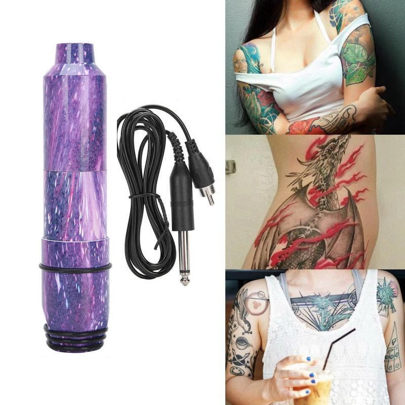 

Rotary Tattoo Machine Permanent Makeup Eyebrow Tattoo Machine for Beginners RCA Quiet Motor Tattoo Pen