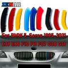 3 шт. для BMW G30 F10 E60 E39 F07 F11 G31 5 серии 2021 2020 аксессуары ABS Германия флаг цвет автомобиля гонки гриль полосы отделка Зажим