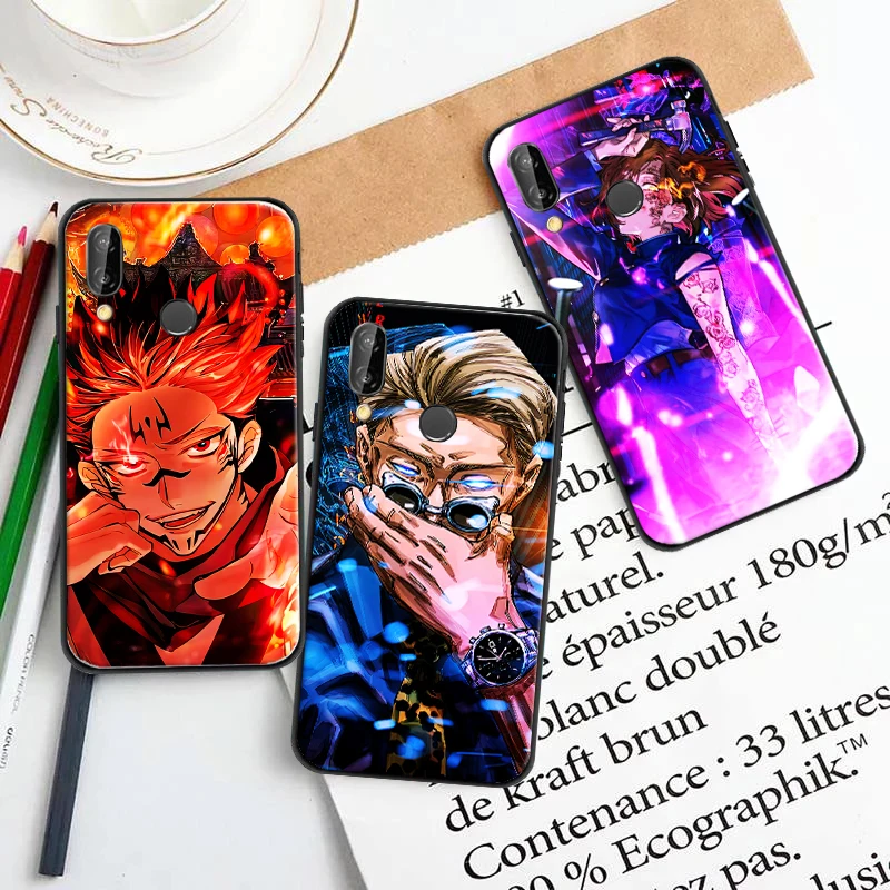 

Jujutsu Kaisen Anime Itadori Yuji Ryomen Sukuna Phone Case For Huawei P Smart Z 2019 2021 P20 P30 Lite P40 P40 Lite Pro Cover