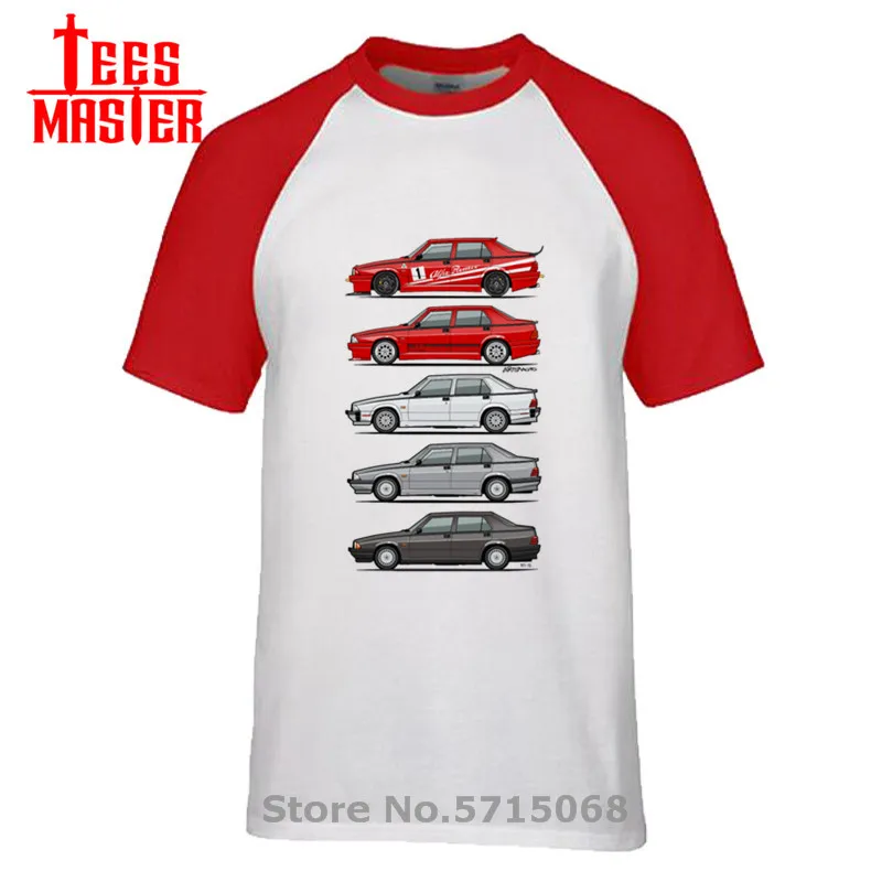 Стек Alfa Romeo 75 футболка Milano Tipo 16 мальчик хлопок короткий рукав Crewneck Футболка
