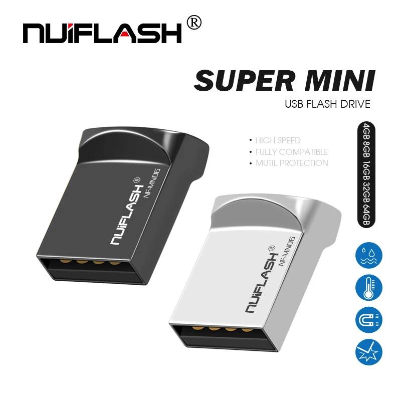 

Портативный USB флеш-накопитель nuiflash, 8 ГБ, 16 ГБ, 32 ГБ, 64 ГБ