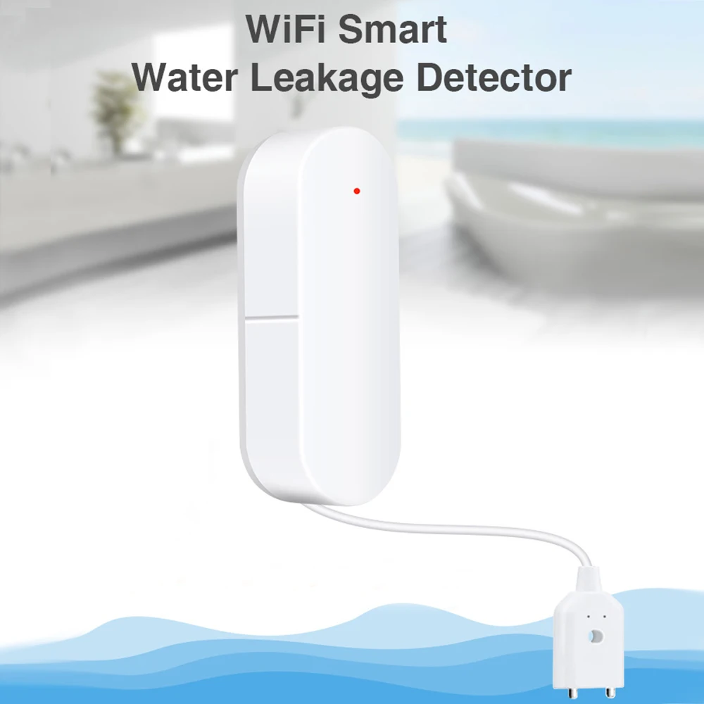 Smart Home Wifi Water Leakage Detector Sensor Security Flood Overflow Alarm Remote Notification for Automation | Электроника
