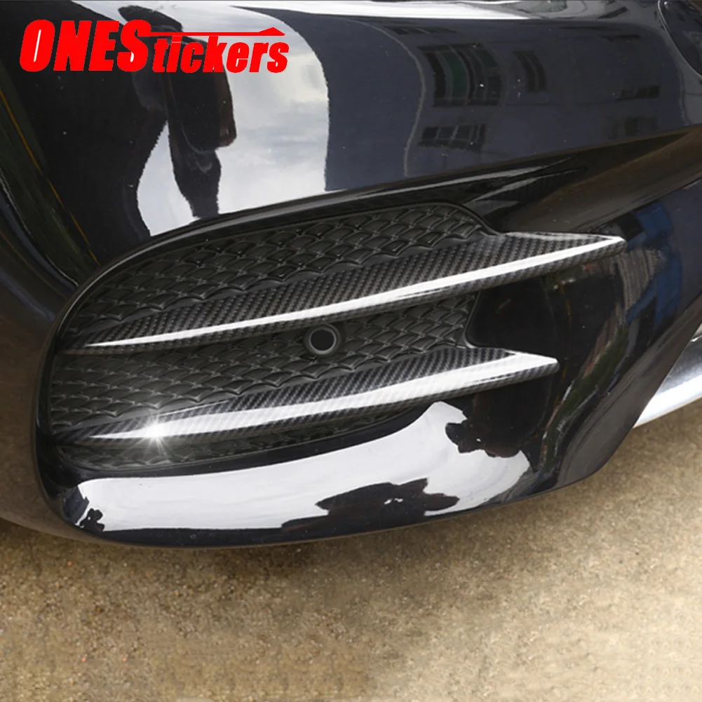 

Car Accessories Front Fog Lamp Decoration Strips Trim Cover For Mercedes Benz E Class AMG E43 E63 W213 2016 2017 2018 2019 2020