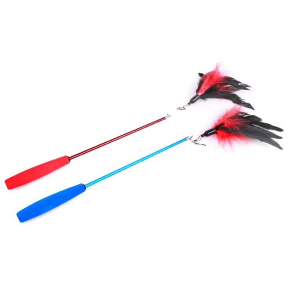 Забавные шутливая игрушка для домашних животных кошка телескопическая