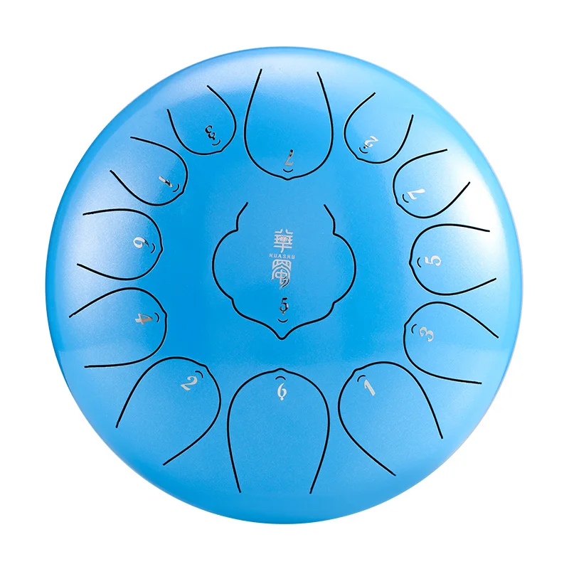 12 дюймов 13 тонов прочный стальной барабан для языка ручной из углеродистой стали