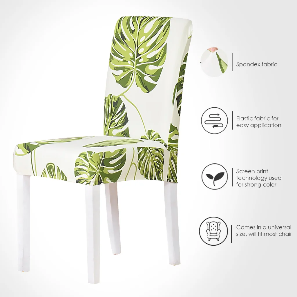 Чехол на стул с принтом для гостиной эластичные чехлы стулья эластичный
