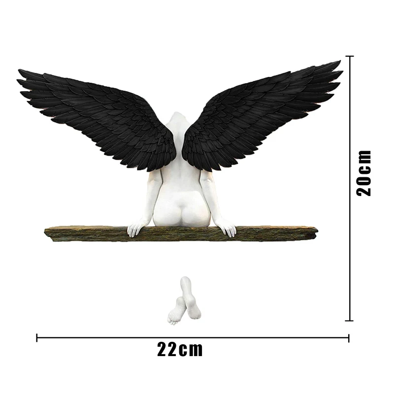 

Angel Sculptures for Wall Decoration Modern 3D Statue for Living Room or Bedroom Great Gift for Family Friends BJStore