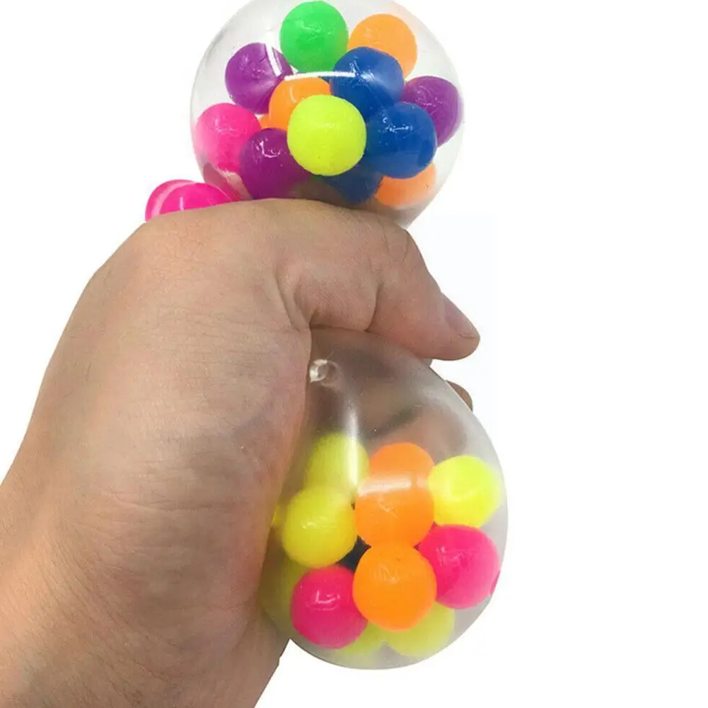 

Colorful Anti Stress Face Reliever Ball Autism Mood Children Toy Toy Vent Funny Squeeze Gadget Healthy Relief G6m6