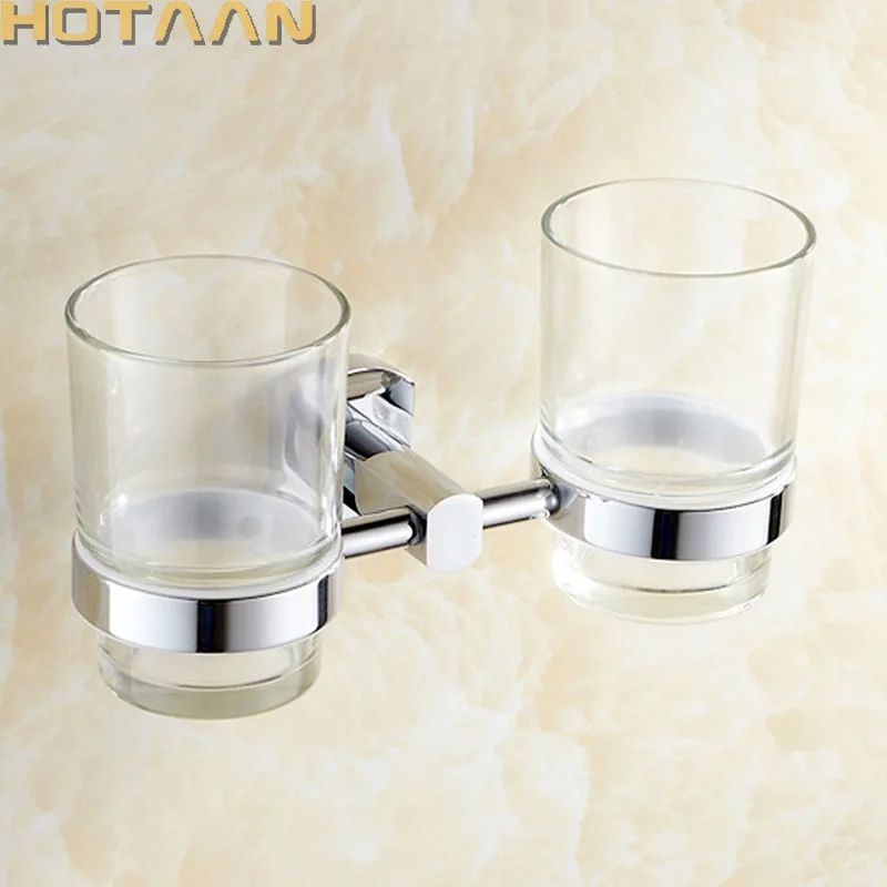 

Chrome Plate Solid Brass Tumbler Holder Cup & Tumbler Holders Copper Toothbrush Holder Bathroom Accessories Banheiro YT-11608