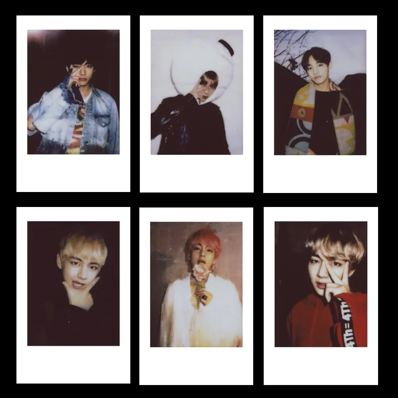 

Kpop Bangtan Boys Exo Redvelet Nct127 Nct Dream SJ Exhibition Polaroid with the Same Self-made Small Card Collection Accessories