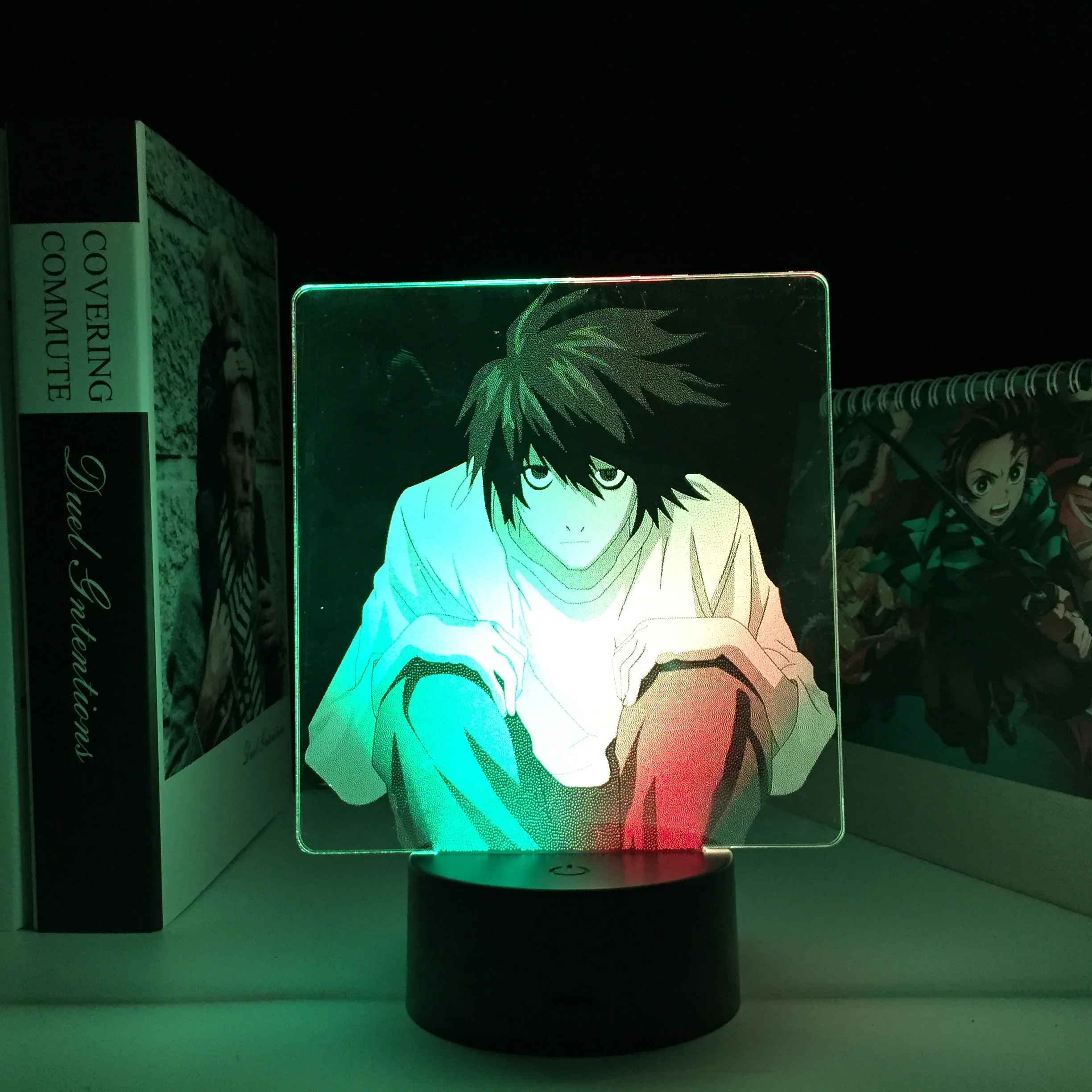 

Anime DEATH NOTE 3D LED Night Light L·Lawliet for Child Birthday Gift Bedroom Decor Light Two Tone Colorful Manga Acrylic Lamp