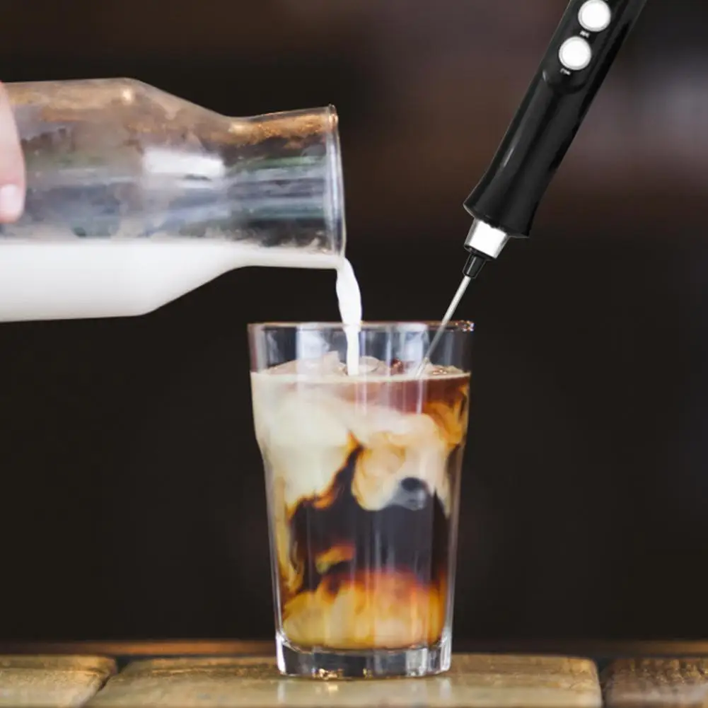 Вспениватель для молока 3 скорости 2 5 Вт с венчиком из нержавеющей стали| |