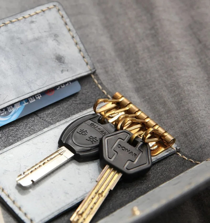 Кожаный чехол для ключей 2020 винтажный мини автомобиля Модный Карманный