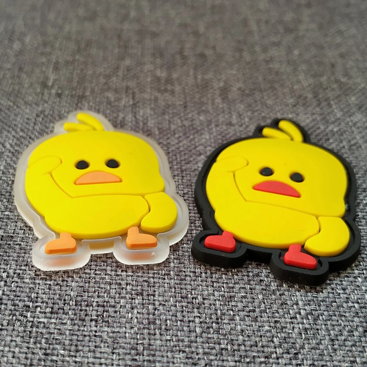 Милые Мультяшные резиновые этикетки на заказ 3D стерео силиконовые логотипы для