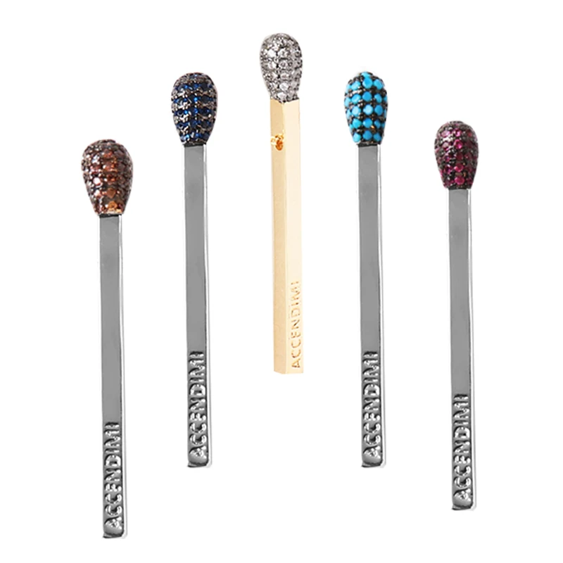 Ожерелье с подвеской фианитом цилиндрическая цепочка Geonetric для женщин модные