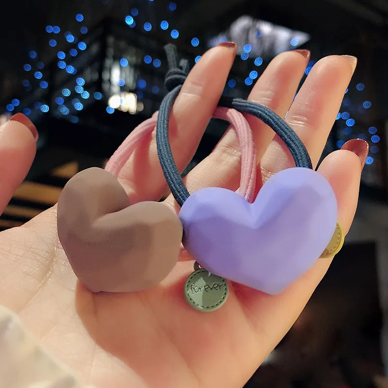 1 шт. резинки для волос в форме сердца женщин милые аксессуары студенческое