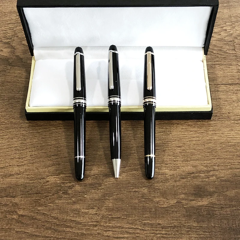

wakaka black gold and silver ballpoint pen Signature fountain pen office supplies mb 145 korean stationery