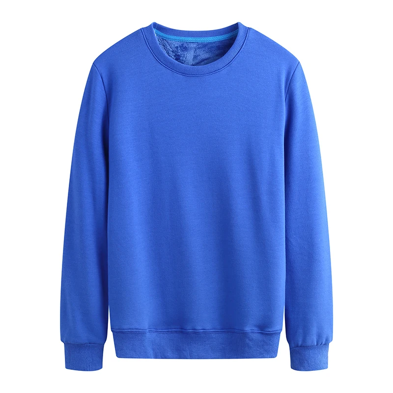 blue YOTEE трендовый худи свитшоты осень зима круглый вырез на заказ длинный рукав женская и мужская Спортивная рубашка - Цвет: blue