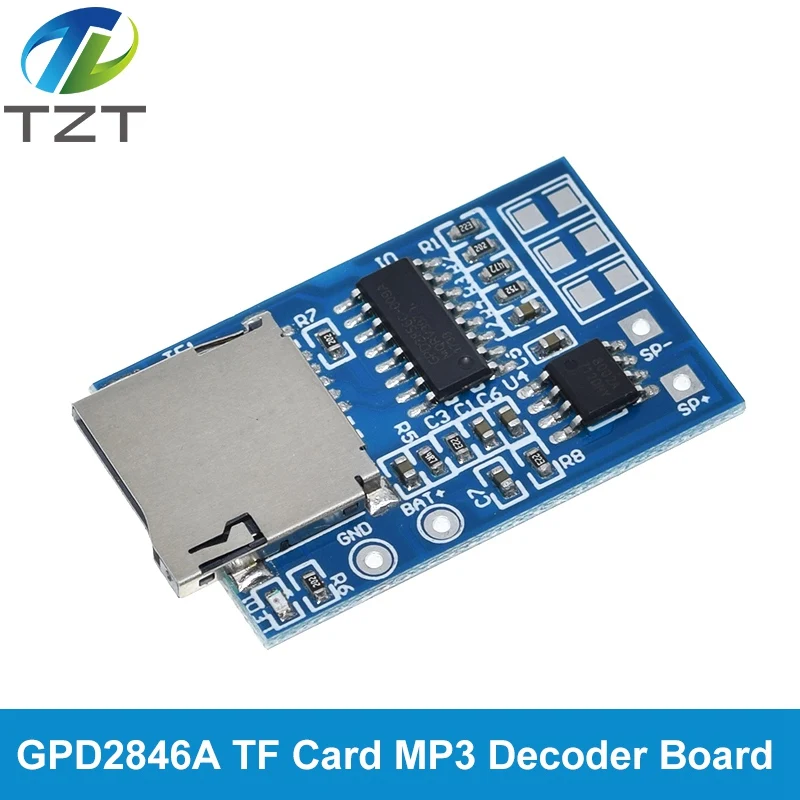 WTV020 GPD2846A мини MP3 плеер модуль TF карта звуковой голосовой для Arduino GM питания |
