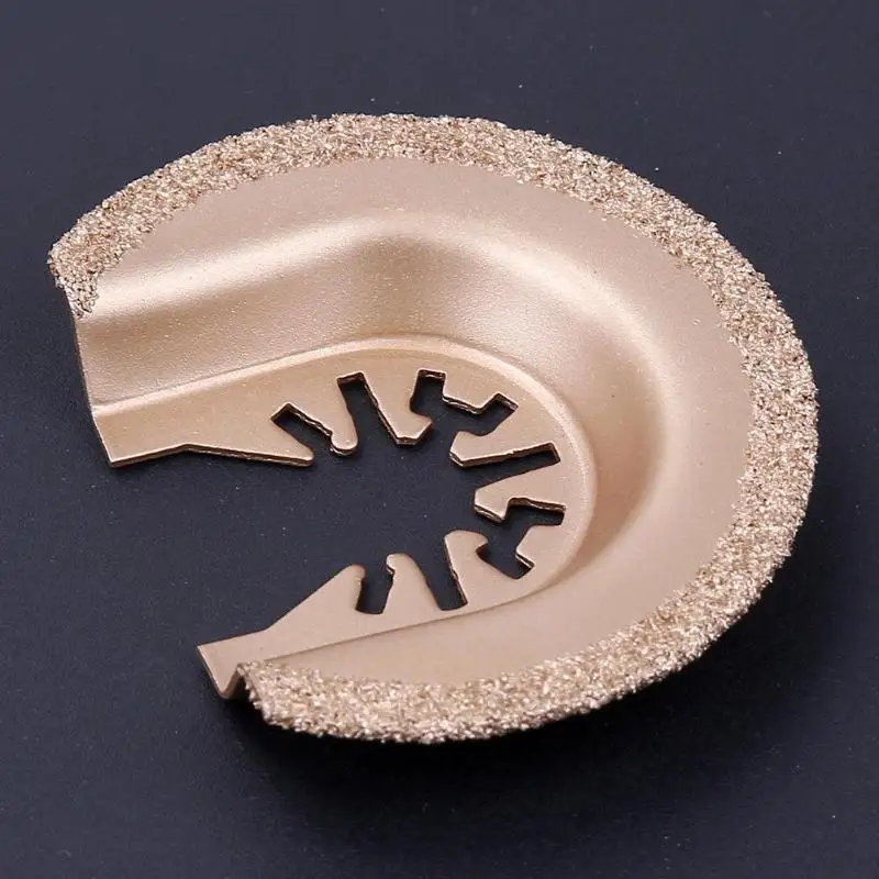 

1pcs Half Circle Diamond Quick Release Oscillating Saw Blade DIY Tool Used to Remove Grouting Mortar or Thin 6.4x5x0.2cm