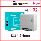 Пульт дистанционного управления Sonoff mini R2, Wi-Fi, компактный, светильник ний, работает с Alexa, Google Home