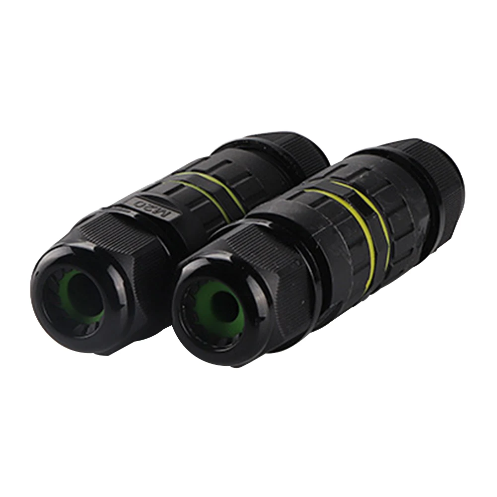 

2PCS M20 Outdoor Joint Seal 20A Industrial Wire Adapter Junction Box Cable Connector IP68 Waterproof Electrical External Sleeve