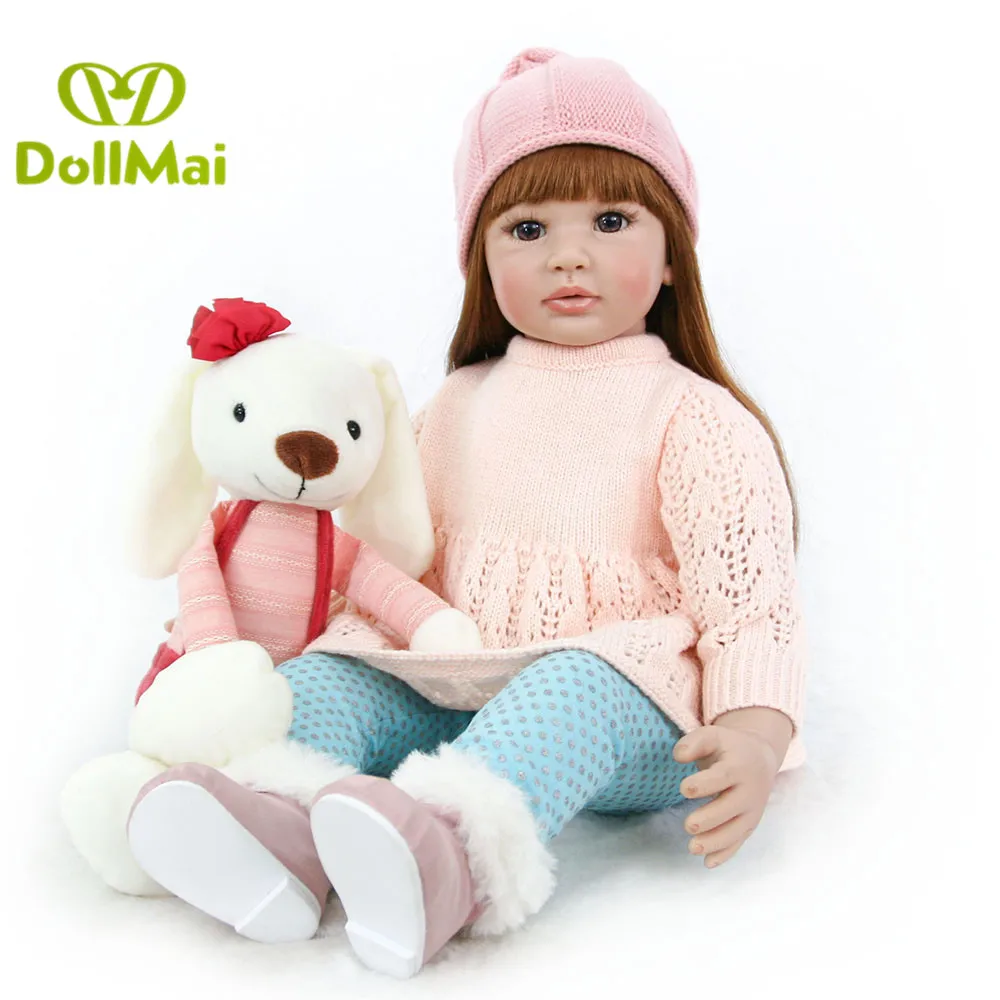 Эксклюзивная Кукла реборн DollMai 60 см силиконовая виниловая Реборн кукла-принцесса