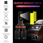 Мини-Автомобильные светодиодные лампы для фар 60 Вт, универсальный набор ламп для преобразования H1 H3 H4 H7, ходовая Автомобильная противотуманная фара, Умный вентилятор, охлаждение
