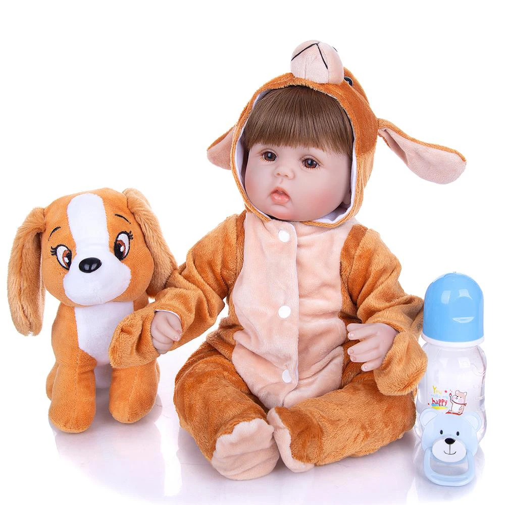 

Реалистичная кукла реборн Keiumi 17 дюймов, мягкая силиконовая кукла 42 см, хлопковое тело, реалистичные детские игрушки, этническая кукла для де...