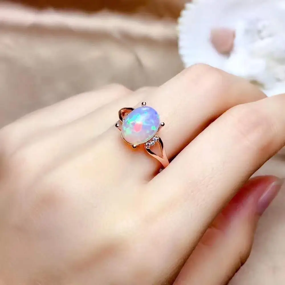 Стихийных бедствий и настоящий опал кольцо опалдрагоценного камня Классический