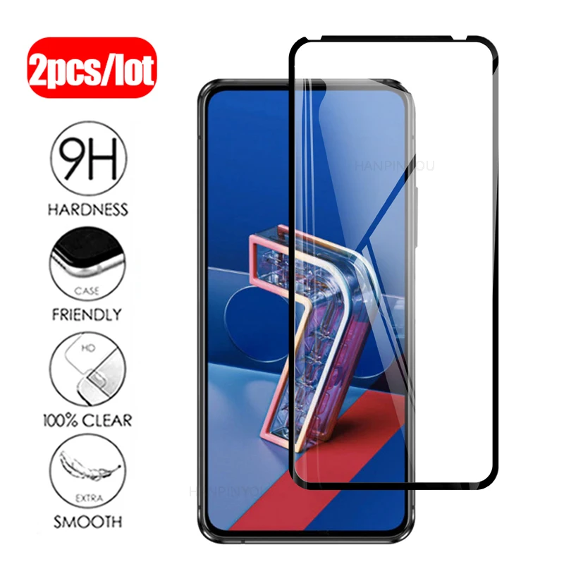 

Защитное закаленное стекло с полным покрытием для Asus Zenfone 7 Pro, ZS671KS, ZS670KS, 6,67 дюйма, 2 шт.