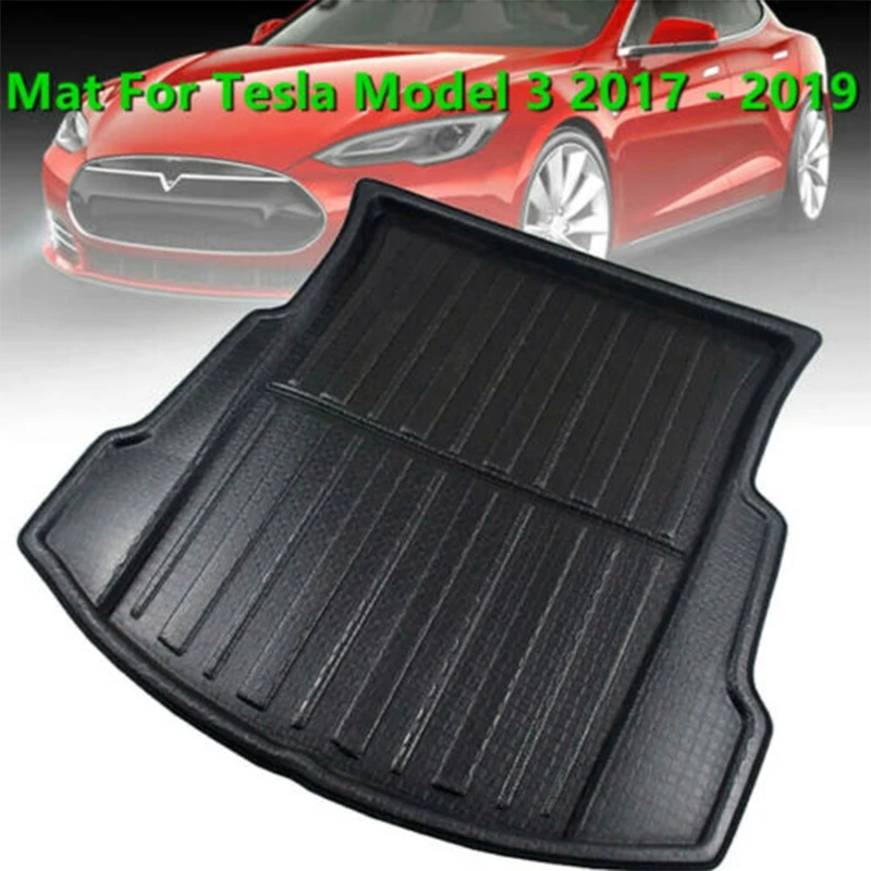 Автомобильный задний багажник Грузовой коврик лоток напольный в для Tesla модель 3