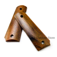1 pair 1911 grips natural cocobolo wood non slip patches diy metarial handle scales for 1911 grips models