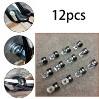 12pcs brake pipe clips rubber lined p clips 516 5mm lines metalrubber brake tube clamp brake tube clamp for 516 pipes