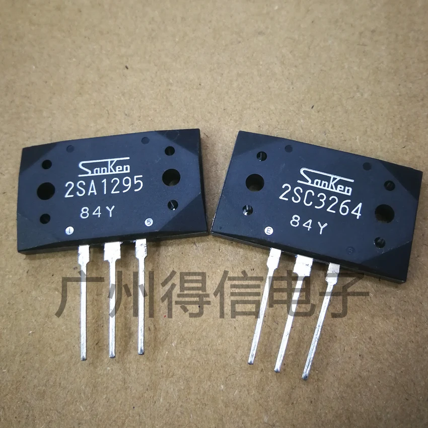

Genuine Original 1Pair(2PCS) 2SA1295 A1295 + 2SC3264 C3264 MT-200 17A 230V 200W Silicon NPN + PNP Audio Amplifier Transistor