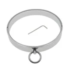 БДСМ ошейник, металлический бондаж, 2 размера, шейный прибор, секс, аксессуары для игр, ожерелье для женщин, ограничитель БДСМ, бондажные игрушки.