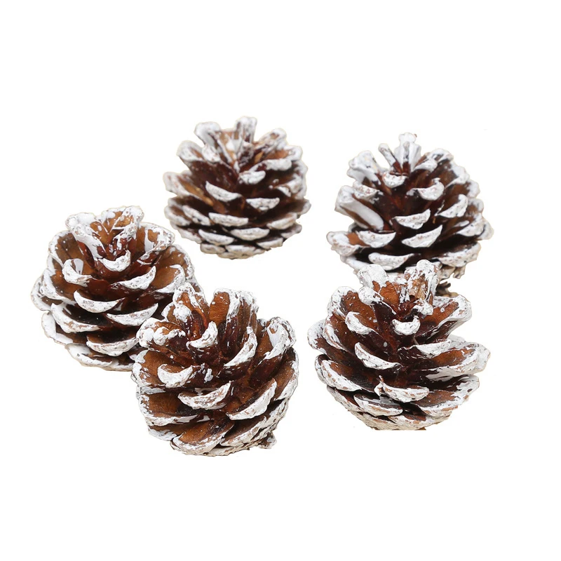 

5pcs Christmas Pine Cones Bauble Xmas Tree Party Hanging Decoration Christmas Ornament enfeites natal Party Hanging Decoration