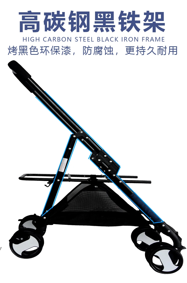 

Pet Stroller Dog Cart Foldable Lightweight Split Four-wheeled Small and Medium s riers