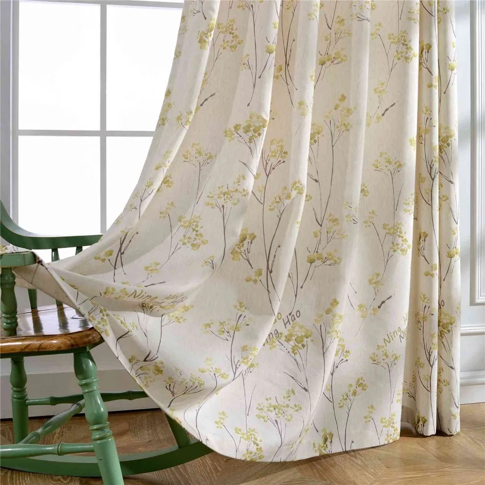 

GYC2133 Bedroom Jacquard Fabrics Luxury Semi-Blackout Drapes Panel Living Room Curtains