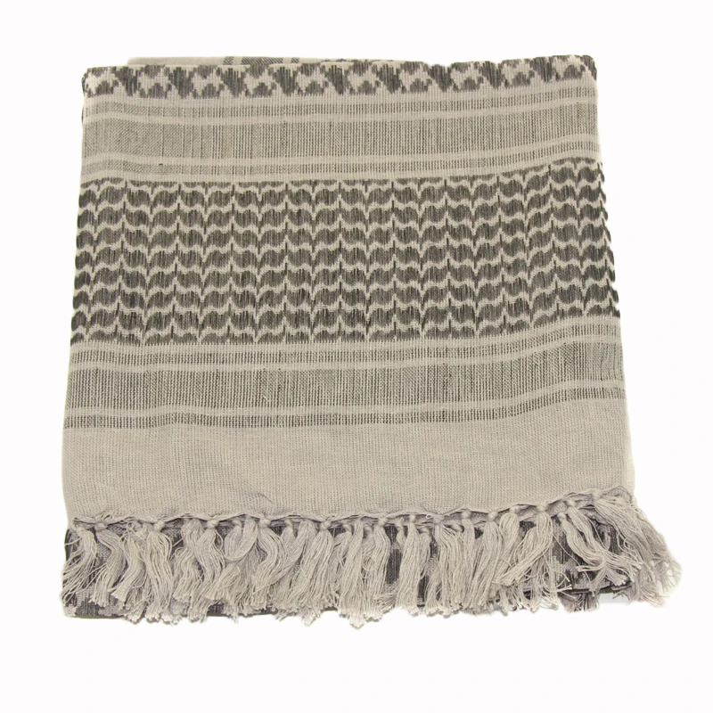 Армейский Военный Тактический Keffiyeh Shemagh шарф в арабском стиле, шаль на шею, накидка на голову, хлопок, зимние шарфы черного цвета