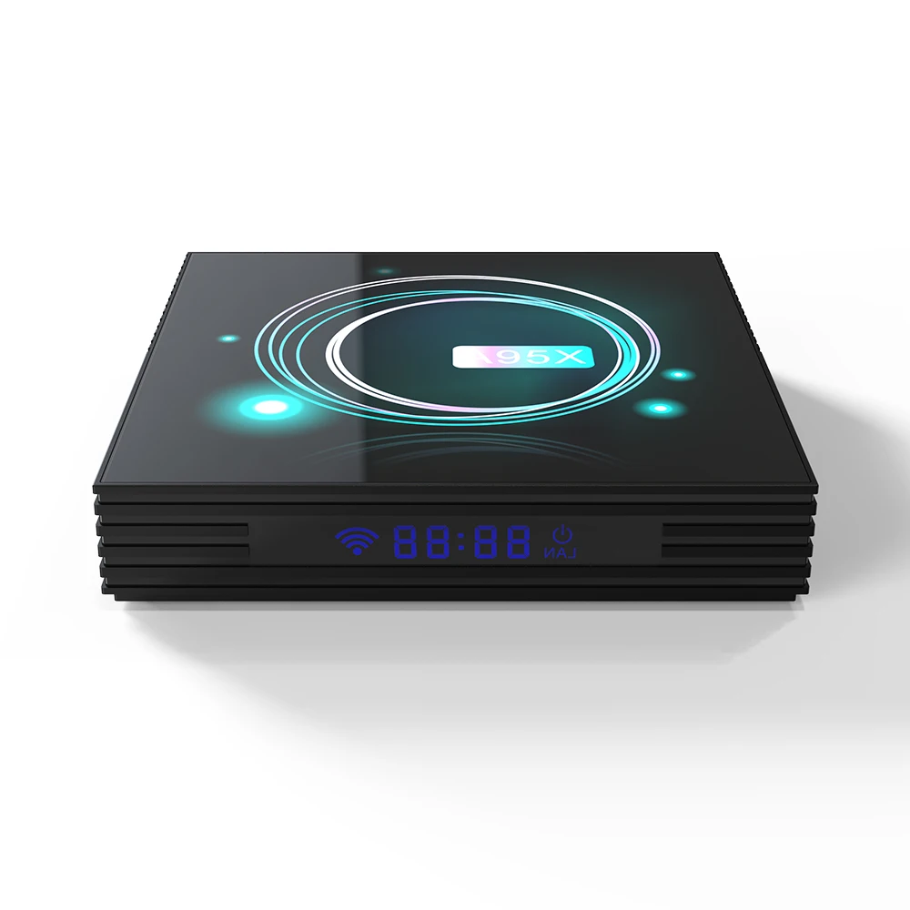 VHXSIN Android 9,0 ТВ приставка A95X F3 тонкий Amlogic S905X3 4G 32G/64G 8K HD Dual wifi Поддержка Plex медиа сервер Netflix