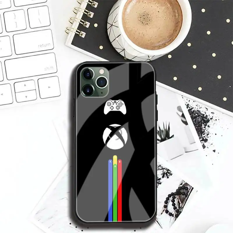 

Game XBOXS Phone Case Tempered Glass For Iphone6plus 6S 7 7plus 8 X XS XSmax XR 11 12 Pro Max 12mini