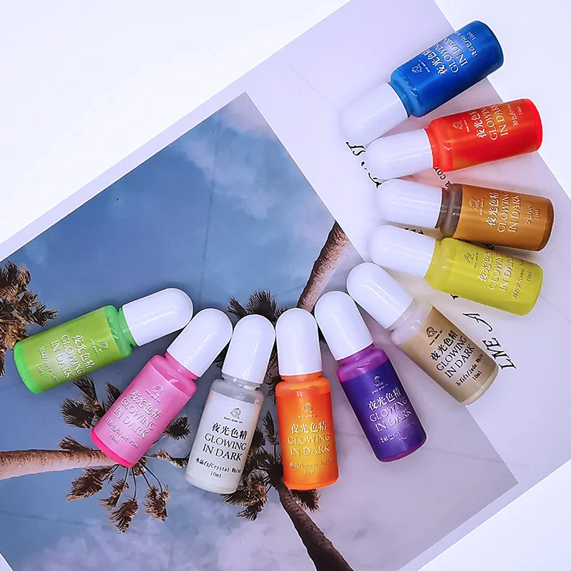 10-Цвет световой Цвет набор сделай сам для силиконовые формы ing пигментный