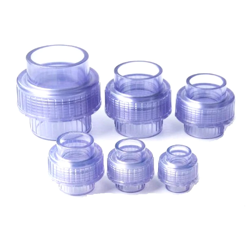 1 шт. ПВХ прозрачный прямой соединитель внутренний диаметр 20-63 мм водопровод