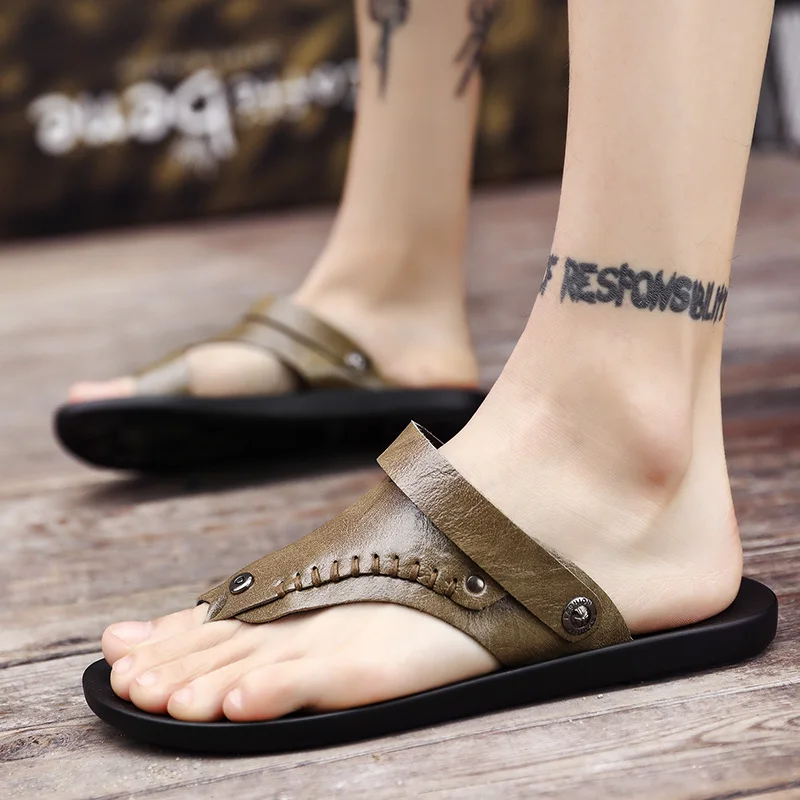 in sandal white sandals walking sandales para masculina rubber big leather sandalhas beach gladiator sandalia samool summer men